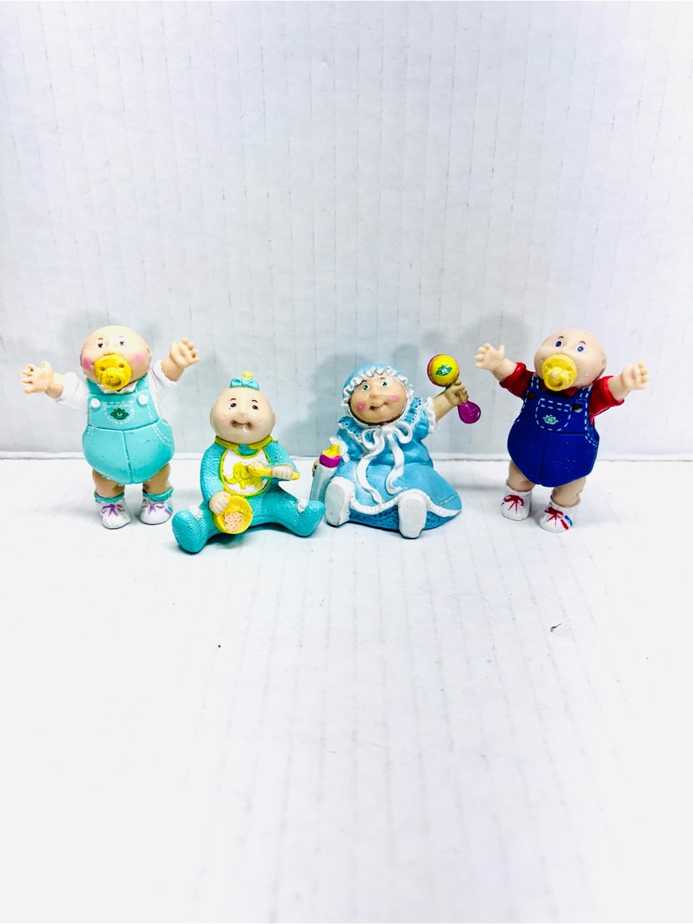 1984 Vintage Cabbage Patch Kids Doll Baby Mini Figures PVC Figurines Lot Of 4